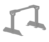 Регулируемый кронштейн на 3 светильника с 3 модулями