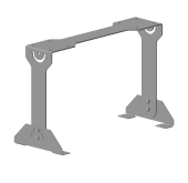 Регулируемый кронштейн на 2 светильника с 2 модулями