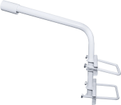 Кронштейн консольный на опору с двумя хомутами