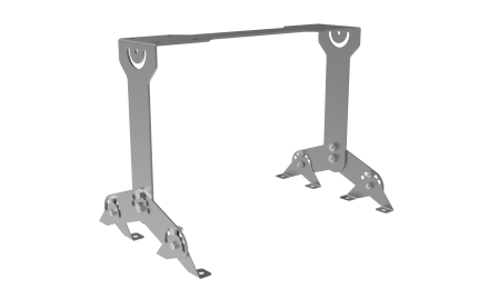 Крепление ригельное на 2 светильника с 3 модулями