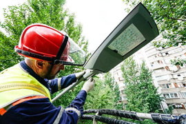 Монтаж светодиодных светильников